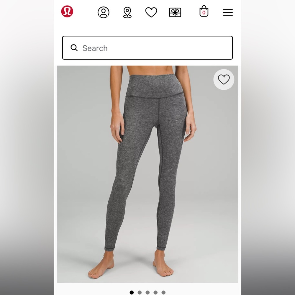 Lululemon high rise align pant 28” size 4